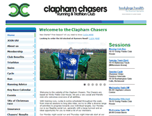 Tablet Screenshot of claphamchasers.co.uk